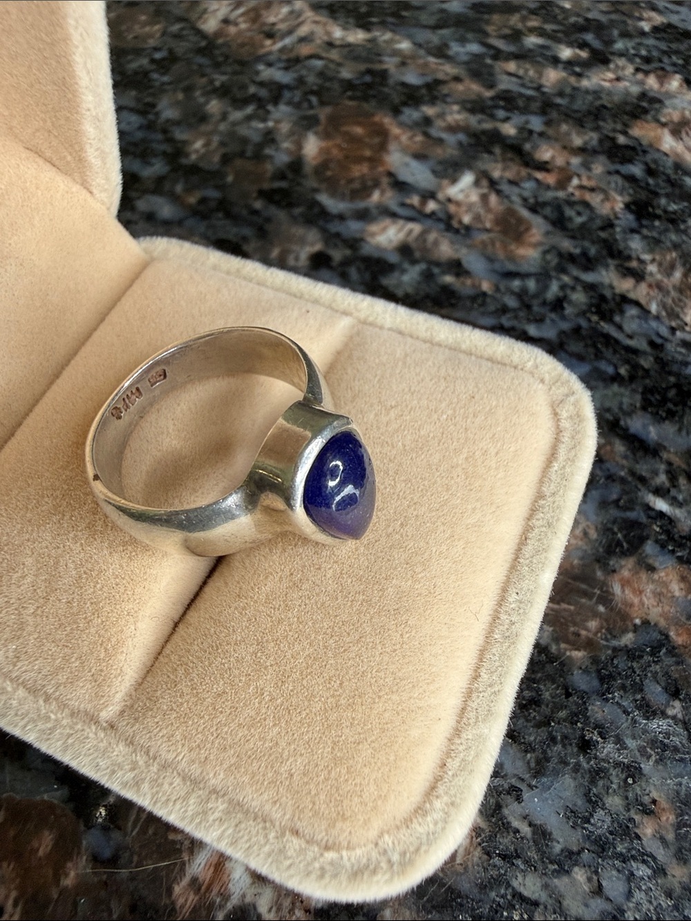 Sterling Silver Sapphire Ring - Picture 4 of 7